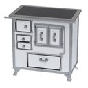Ver imagem 1 de Fogão a Lenha Gii Nº 1 Gabinete Séc. Xviii Premium Branco Sd Venax