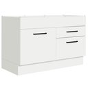 Ver imagem 1 de Balcão Gabinete de Pia 120 X 60 Cm 1 Porta 2 Gavetas Branc