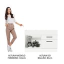 Ver imagem 5 de Balcão Gabinete de Pia 120 X 60 Cm 1 Porta 2 Gavetas Branc