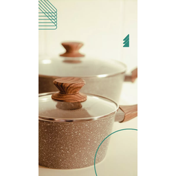 Panela Aluminio Cerâmica Indução Antiaderente 16cm Mimo Style Linha Grafito Cook 1,3 Litros - 6