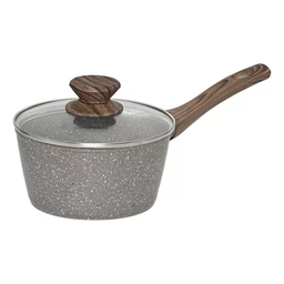 Panela Aluminio Cerâmica Indução Antiaderente 16cm Mimo Style Linha Grafito Cook 1,3 Litros - 1