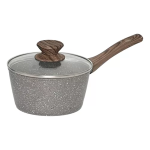 Panela Aluminio Cerâmica Indução Antiaderente 16cm Mimo Style Linha Grafito Cook 1,3 Litros