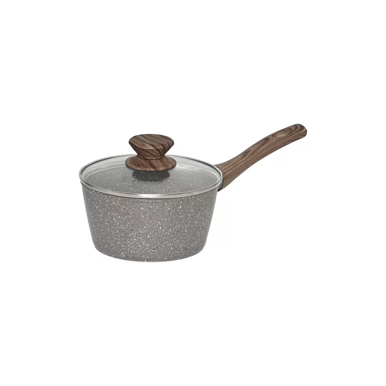 Panela Aluminio Cerâmica Indução Antiaderente 16cm Mimo Style Linha Grafito Cook 1,3 Litros
