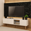 Ver imagem 1 de Rack Moscou 155cm Branco TV até 65" Byhouse