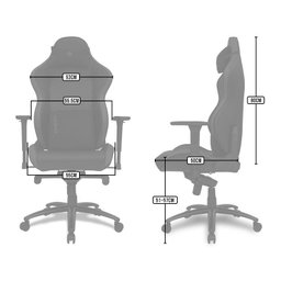 Cadeira Gamer Pichau Omega, Preta e Cinza, PG-OMG-BLK01 - 6 Cadeira Gamer Pichau Omega, Preta e Cinza, PG-OMG-BLK01 - 6