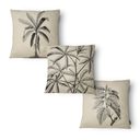 Ver imagem 1 de Kit 3 Capas de Almofada 43x43cm - Floral - Tecido Veludo 100% Poliéster