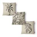 Ver imagem 1 de Kit 3 Capas de Almofada 43x43cm - Floral - Tecido Veludo 100% Poliéster