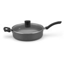 Ver imagem 3 de Frigideira Antiaderente Reta com Tampa de Vidro e Alça - Cinza