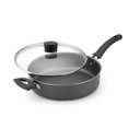 Ver imagem 2 de Frigideira Antiaderente Reta com Tampa de Vidro e Alça - Cinza