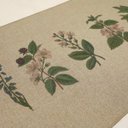 Ver imagem 2 de Passadeira Cozinha Antiderrapante Linho Estampado:Flores/0,45x1,10m