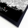 Quadro Mapa Urbano Roma - Italia – 40x60cm - 2