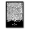 Quadro Mapa Urbano Roma - Italia – 40x60cm - 1