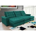 Ver imagem 2 de Sofá Coliseu 3.40m Retrátil e Reclinável Super Pillow - Verde