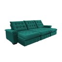 Ver imagem 7 de Sofá Coliseu 3.40m Retrátil e Reclinável Super Pillow - Verde