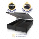 Ver imagem 6 de Conjunto Box Baú Preto Argel Cinza Espuma D33 Queen 158x198x74 - King House
