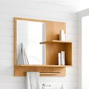 Ver imagem 3 de Kit Gabinete de Banheiro 60cm com Cuba Mármore e Espelheira:cinamomo/off White