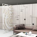Ver imagem 1 de Painel Vazado Divisória Mdf Milão Branco - 1,20x2,60m