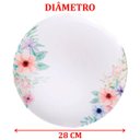 Ver imagem 5 de Kit Jogo de Prato Raso Jantar 10 Pessoas 10pçs Floratta 28cm