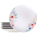 Ver imagem 2 de Kit Jogo de Prato Raso Jantar 10 Pessoas 10pçs Floratta 28cm