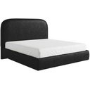 Ver imagem 2 de Cama Queen Flutuante com Cabeceira 160cm Aura W01 Couríssimo Preto - Lyam Decor