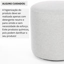 Ver imagem 4 de Puff Perse Decorativo Tecido Linho Banqueta Puffe Redondo