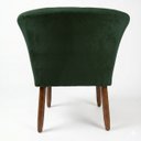 Ver imagem 7 de Jogo 2 Poltronas Estofadas Tecido Veludo Elegante para Sala de Espera Aconchegante Pés de Madeira Re