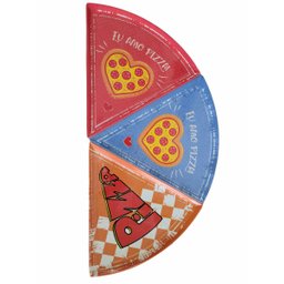 Prato De Pizza Em Melamina Com 6 Peças - 3