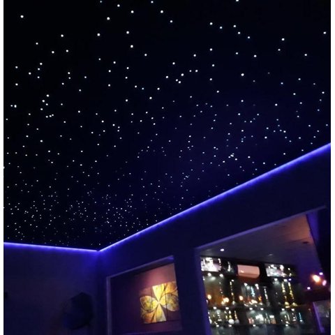 Kit Noite Estrelado 500 Fibra Ótica Efeito Estrelado Rgb