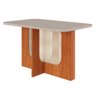 Conjunto Mesa Louise 1,30 com 4 Cadeiras Paola Wood Cinamomo/off/mad/nude Cimol Mesa Louise Cadeiras - 4