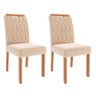 Conjunto Mesa Louise 1,30 com 4 Cadeiras Paola Wood Cinamomo/off/mad/nude Cimol Mesa Louise Cadeiras - 5