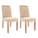 Ver imagem 5 de Conjunto Mesa Louise 1,30 com 4 Cadeiras Paola Wood Cinamomo/off/mad/nude Cimol Mesa Louise Cadeiras