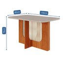 Ver mais imagens de Conjunto Mesa Louise 1,30 com 4 Cadeiras Paola Wood Cinamomo/off/mad/nude Cimol Mesa Louise Cadeiras