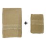 Kit Toalhas de Banho e Rosto 2 Peças 120x65cm Milão Khaki - 2