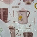 Ver imagem 2 de Toalha Pvc Estampada Transparente 5.0x1.4m Protetora Mesa 10