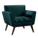 Ver imagem 1 de Poltrona Lyz Luxo Madeira Maciça Castellar Móbile Linho Azul