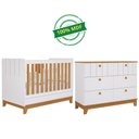 Ver imagem 2 de Quarto de Bebê Completo Berço Americano Cômoda 100% Mdf