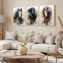 Ver imagem 2 de Kit 3 Quadro Decorativo Cavalo Branco Animal Placa Equino 28x20cm