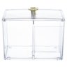 Porta Algodão Divisória Flor Dourada Organizador PAL-640 PGB Porta Cotonete Flor Divisória - 3