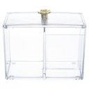 Ver imagem 3 de Porta Algodão Divisória Flor Dourada Organizador PAL-640 PGB Porta Cotonete Flor Divisória