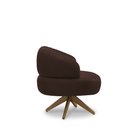 Ver imagem 7 de Poltrona Decorativa Katy Sala de Estar Base Giratória em Madeira Couro Marrom Chocolate G88 - Gran B