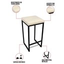 Ver imagem 2 de Banqueta Alta para Cozinha Industrial Kit 4 Nick Preto e Sintético d03 - D’Rossi
