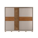 Ver imagem 1 de Guarda Roupa Casal Espelho Reflecta Authentic Flex 2 Portas 6 Gavetas - Nogueira Touch/Nude Prime Tx