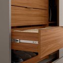 Ver imagem 5 de Guarda Roupa Casal Espelho Reflecta Authentic Flex 2 Portas 6 Gavetas - Nogueira Touch/Nude Prime Tx