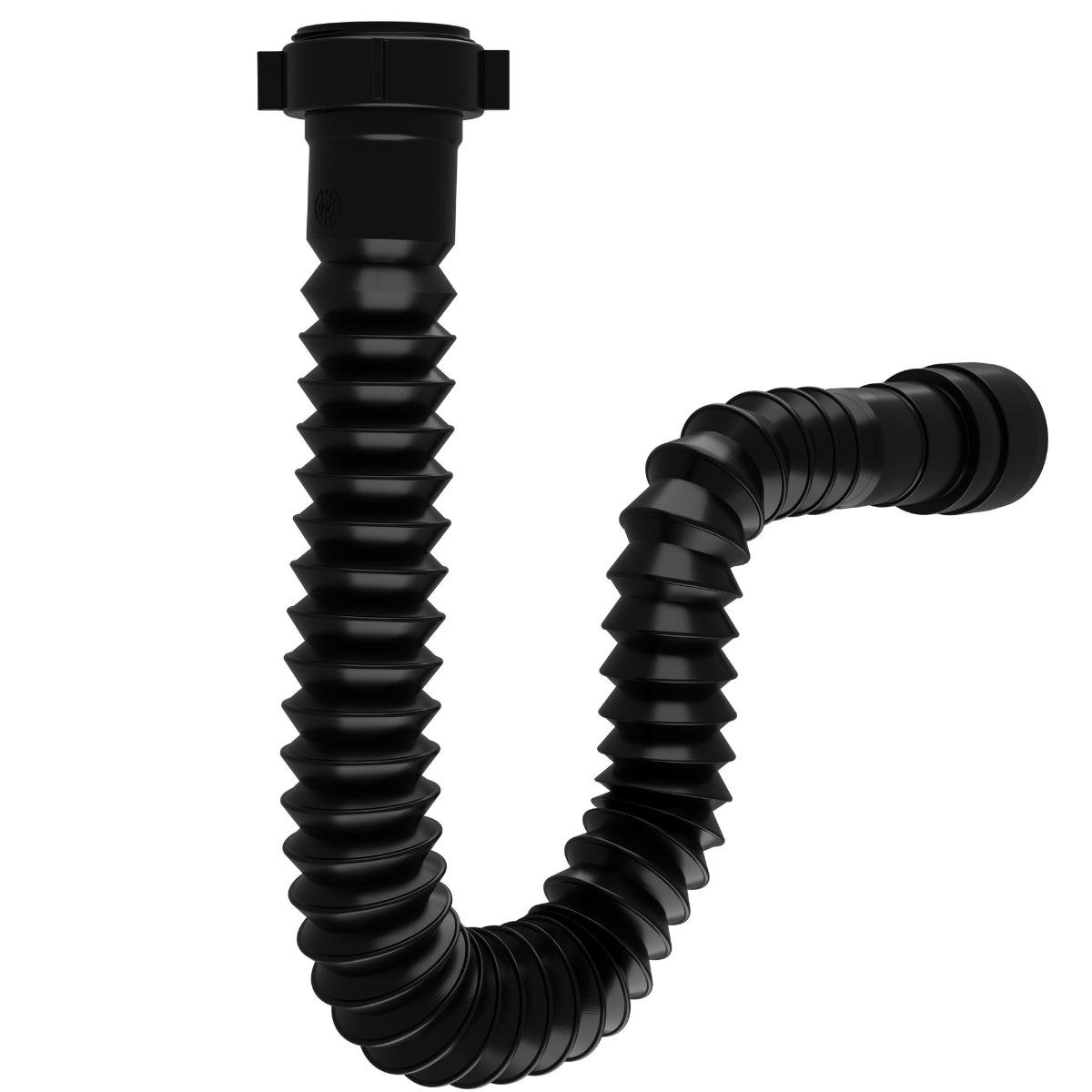 Sifão Sanfonado Universal 61cm Preto + Válvula Americana | Astra - 6