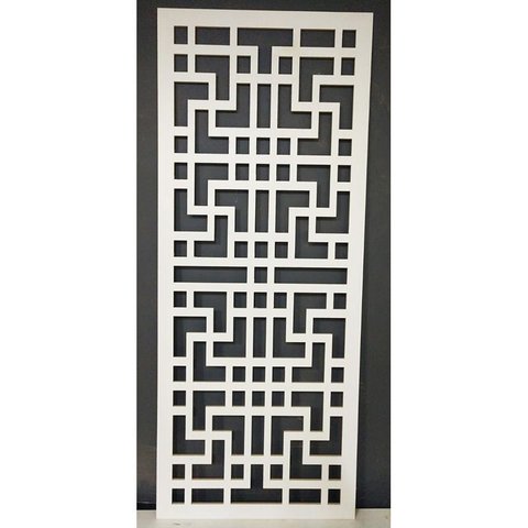 Painel Vazado Divisória Mdf Shangai Branco - 0,60x2,20m