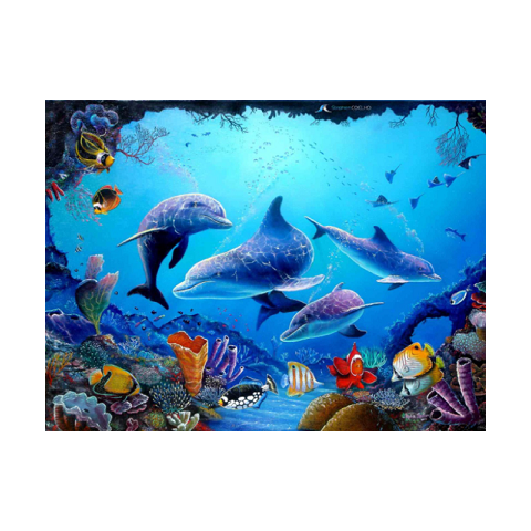 Adesivo Decorativo Fundo do Mar Laminado