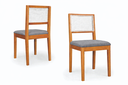 Ver imagem 6 de Conj Sala de Jantar Mesa Red Vid C/4 Cad Betina Mad Eucalipto:preto/cinza