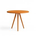 Ver imagem 2 de Mesa de Jantar Redonda 80cm Tripé Bistrô MDF Madeira Cor Mel