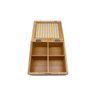 Caixa Decorativa Palha Indiana e Bambu 4 Nichos - Oikos - 2