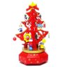 Mini Arvore de Natal Musical Toca e Gira Madeira Enfeite Natalino Movimentio - Vermelho - 2